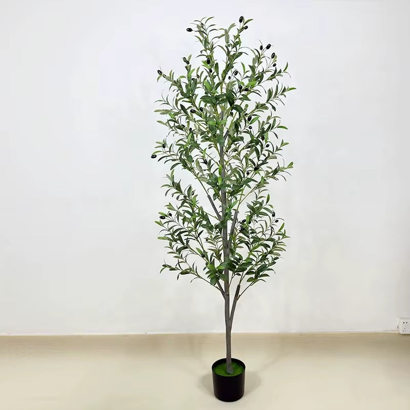 Simulation Olive Tree Potted Plant Wholesale Artificial Tree Crafts Decoration Factory Direct Supply Garden Store Decoration
