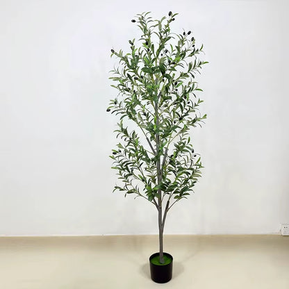 Simulation Olive Tree Potted Plant Wholesale Artificial Tree Crafts Decoration Factory Direct Supply Garden Store Decoration