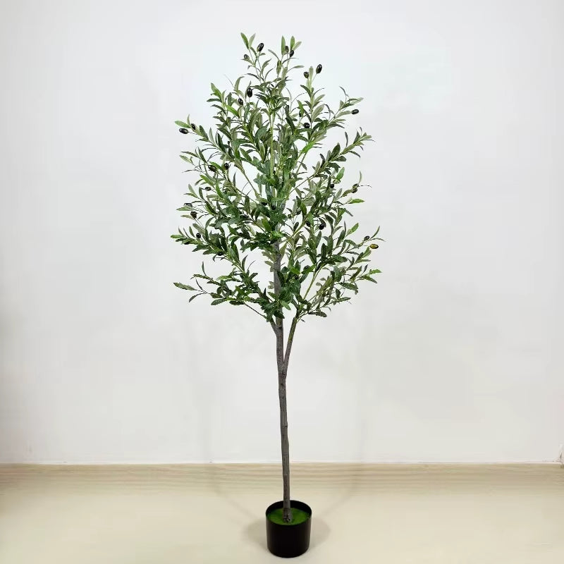 Simulation Olive Tree Potted Plant Wholesale Artificial Tree Crafts Decoration Factory Direct Supply Garden Store Decoration