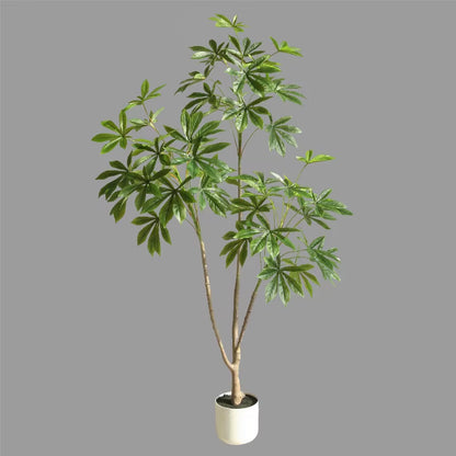 Simulated Cassava Leaf Living Room Large Floor-Standing Decorative Potted Bionic Fake Tree