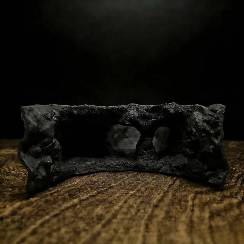 3D Printed Forked Cave Aquarium Reptile Tank Decor Fish Shrimp Lizard Gecko Hiding Shelter Pet Habitat Ornament
