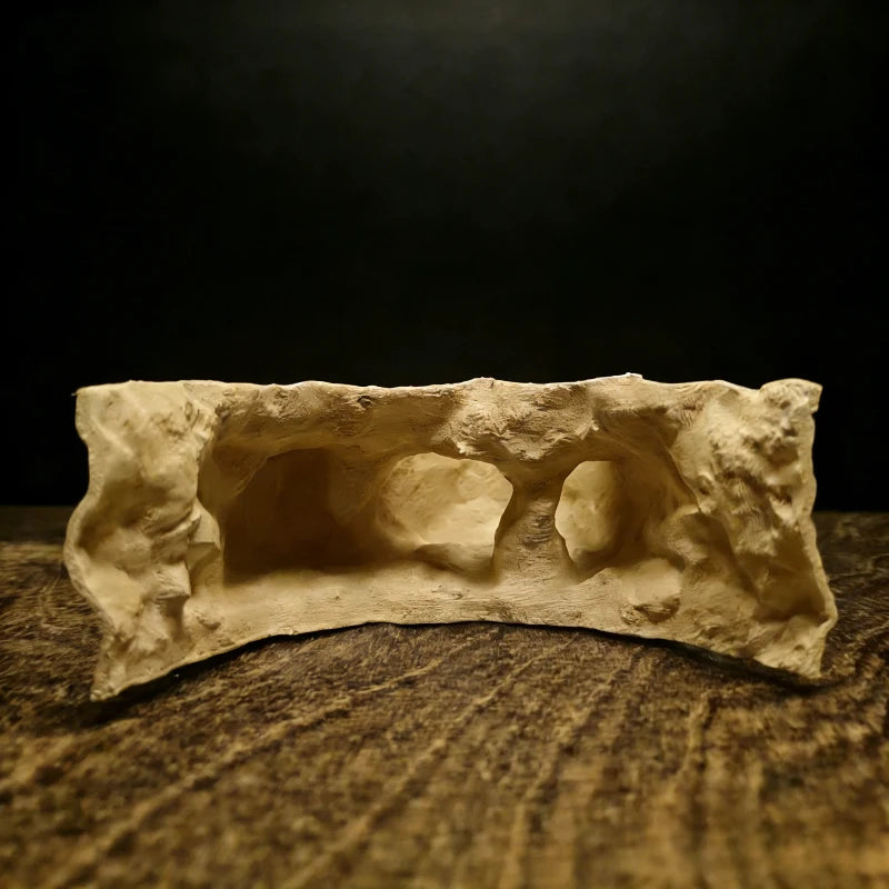 3D Printed Forked Cave Aquarium Reptile Tank Decor Fish Shrimp Lizard Gecko Hiding Shelter Pet Habitat Ornament