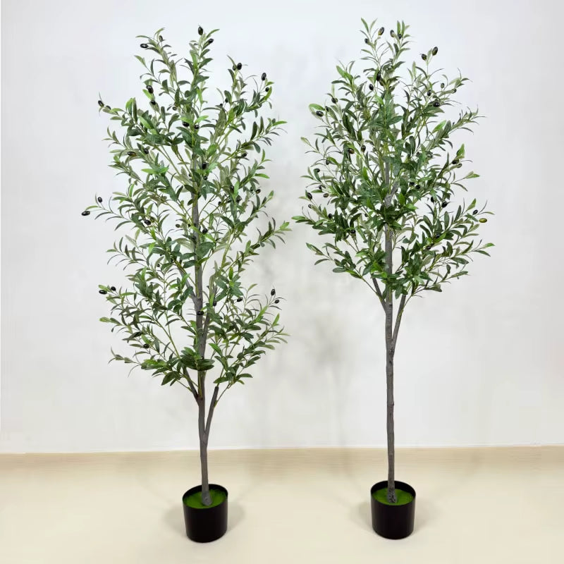 Simulation Olive Tree Potted Plant Wholesale Artificial Tree Crafts Decoration Factory Direct Supply Garden Store Decoration