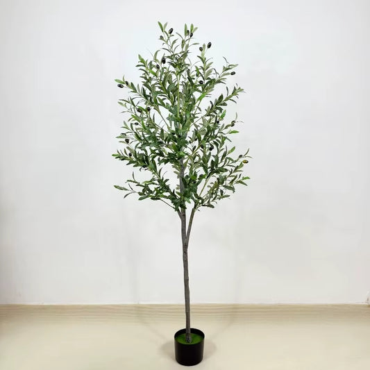 Simulation Olive Tree Potted Plant Wholesale Artificial Tree Crafts Decoration Factory Direct Supply Garden Store Decoration